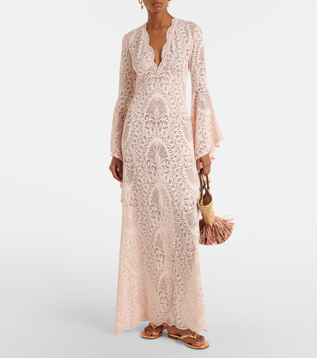 Vestido largo Amara de encaje | Alexandra Miro