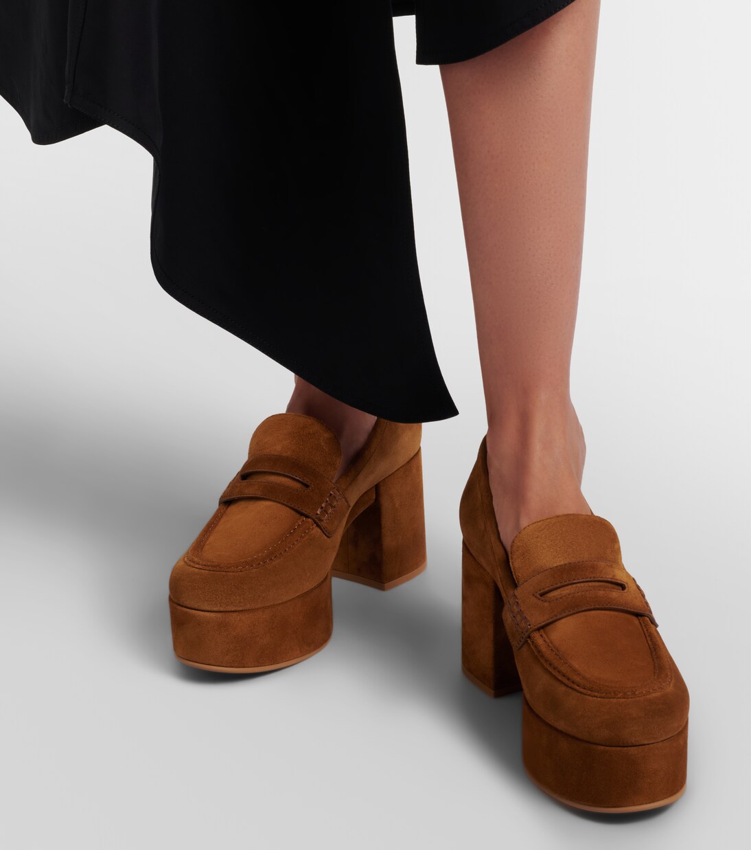 Jenna suede loafer pumps | Gianvito Rossi