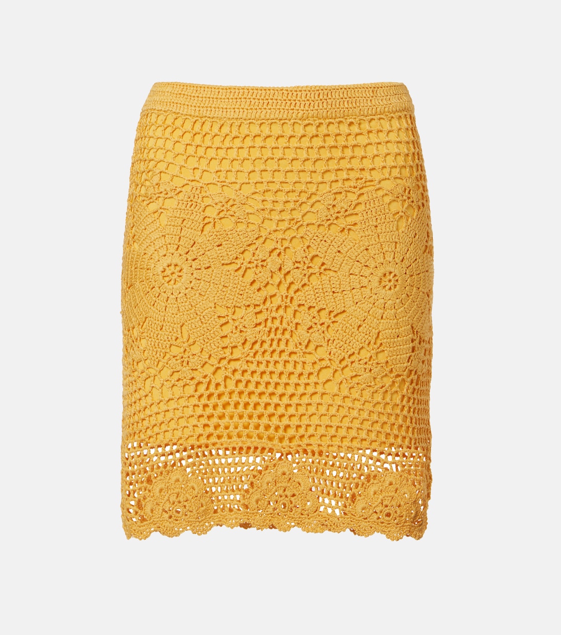 Agnes floral crochet cotton miniskirt | Simkhai