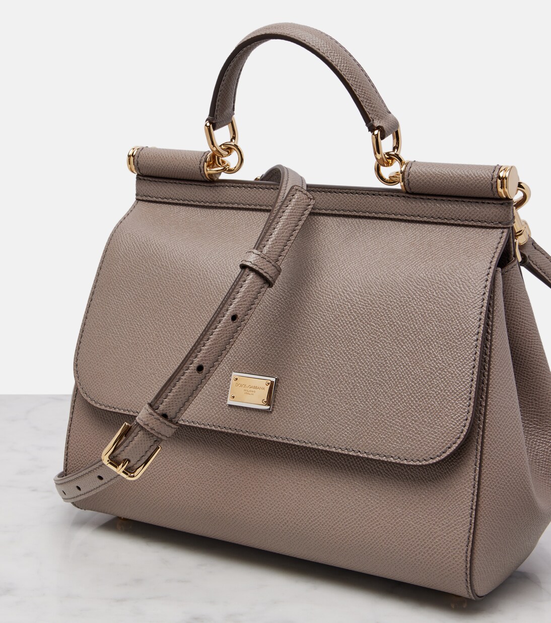 Tote Sicily Medium aus Leder | Dolce&Gabbana