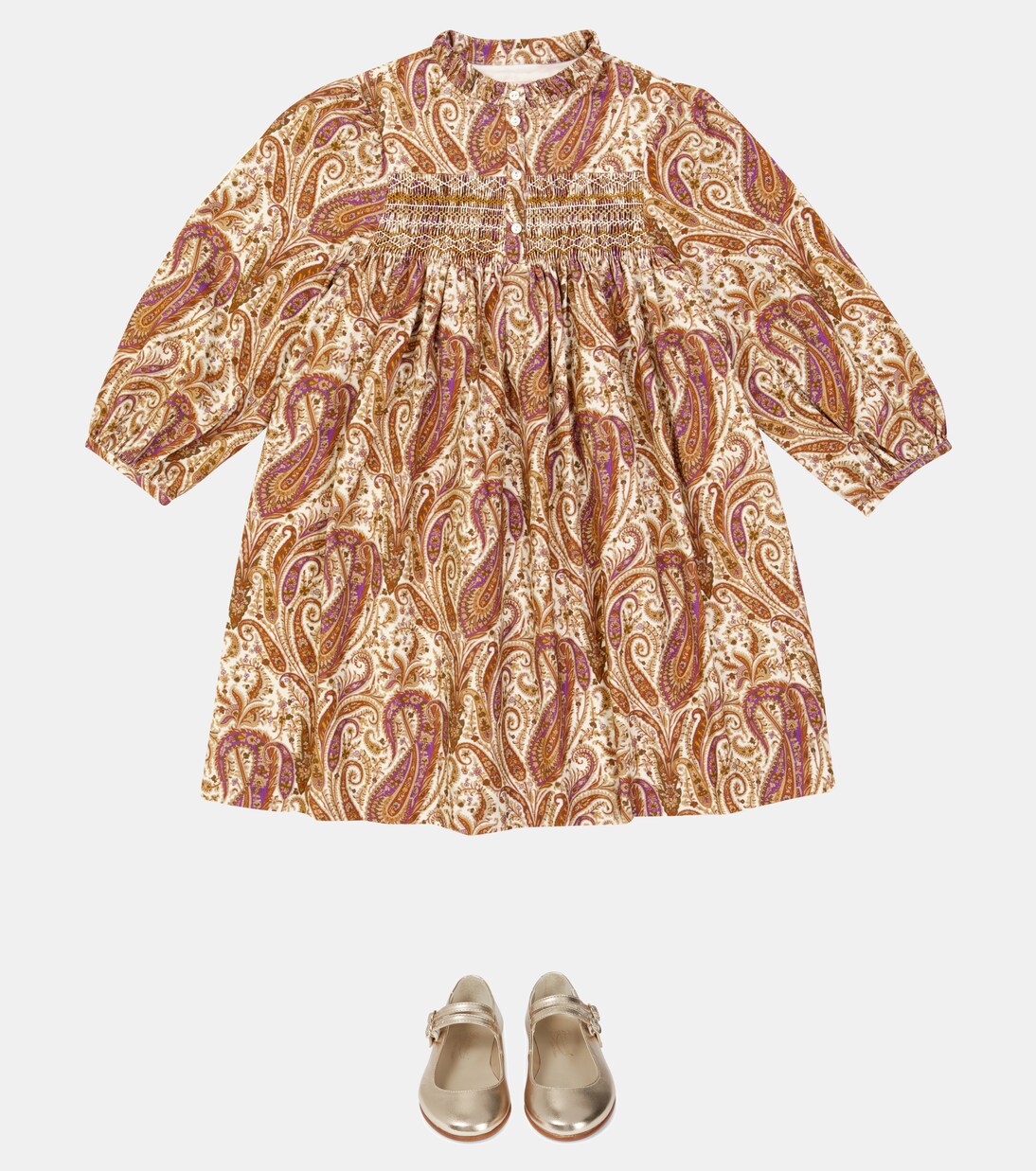 Robe Tamsin en coton à imprimé paisley | Bonpoint
