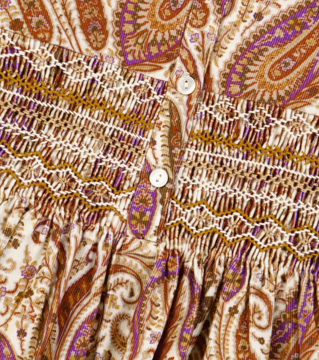 Robe Tamsin en coton à imprimé paisley | Bonpoint