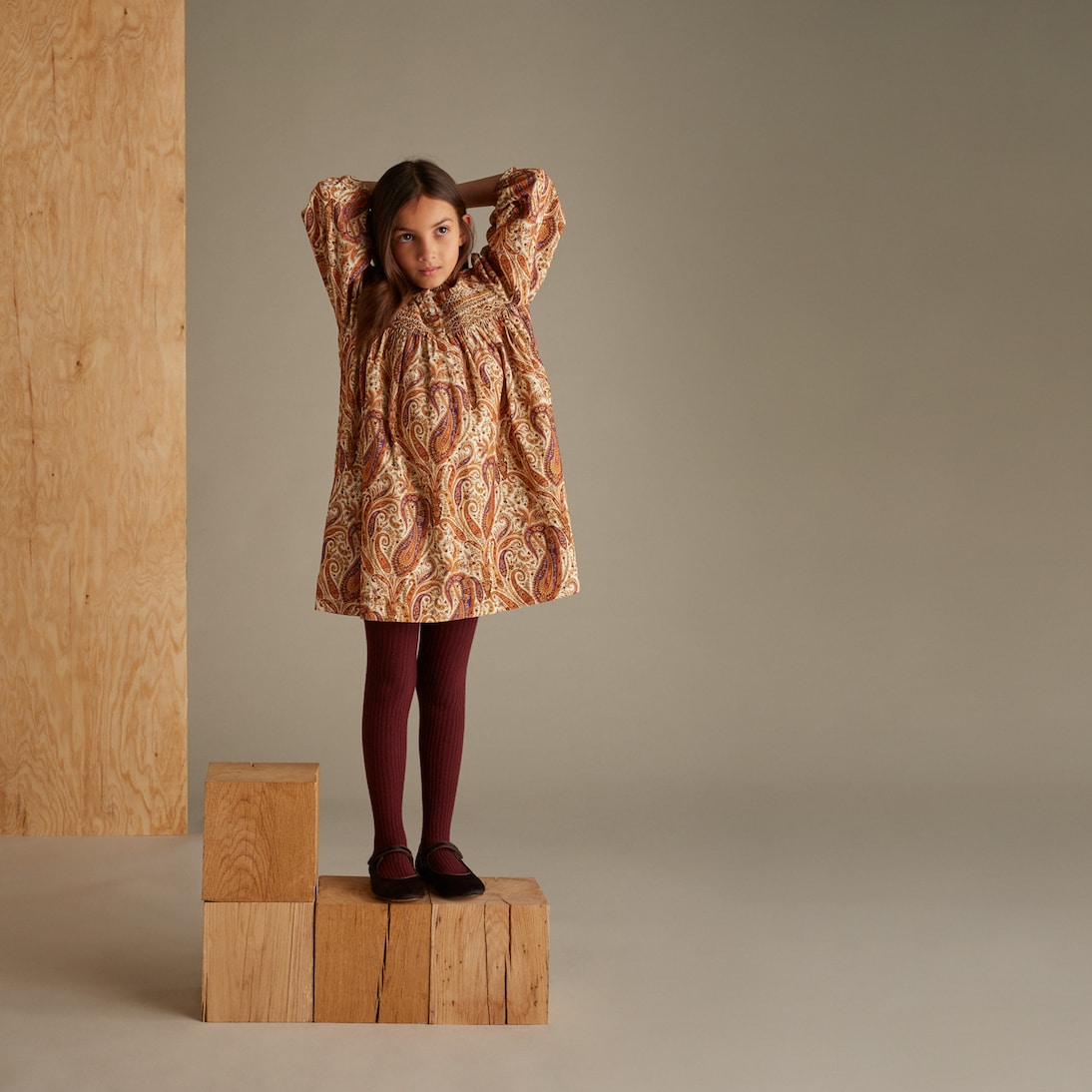 Robe Tamsin en coton à imprimé paisley | Bonpoint