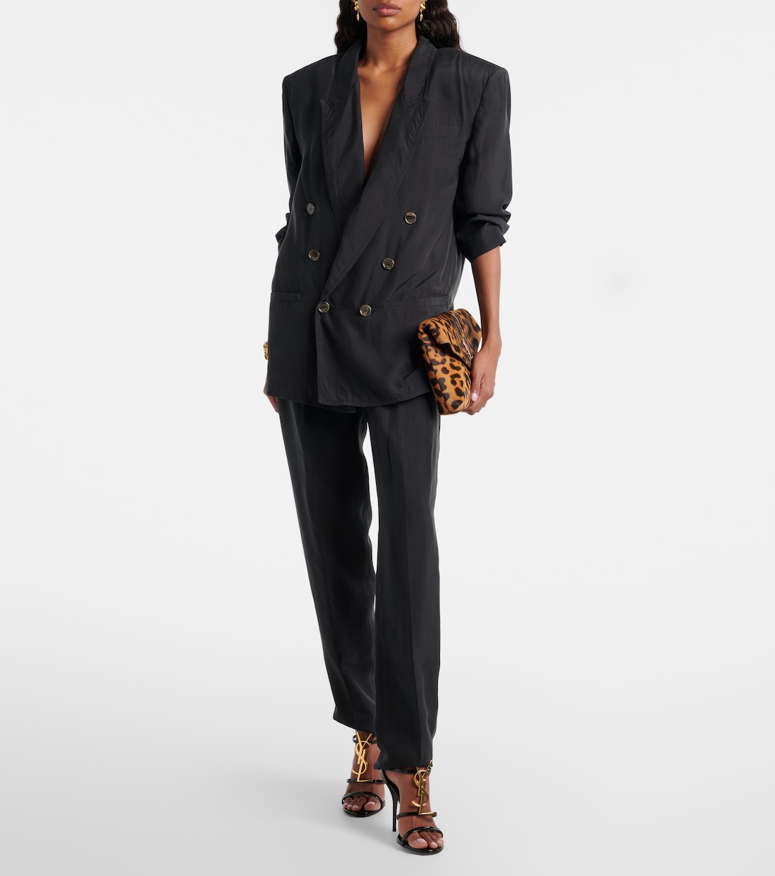 Cassandra 100 leather sandals | Saint Laurent