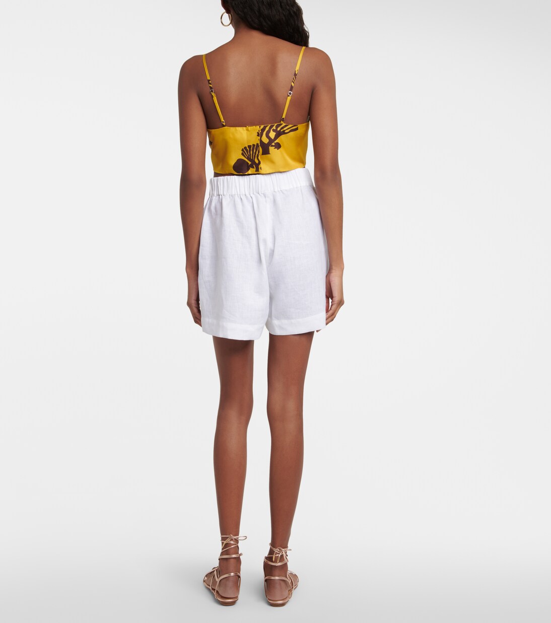 Cropped-Top Ezra aus Seide | Asceno