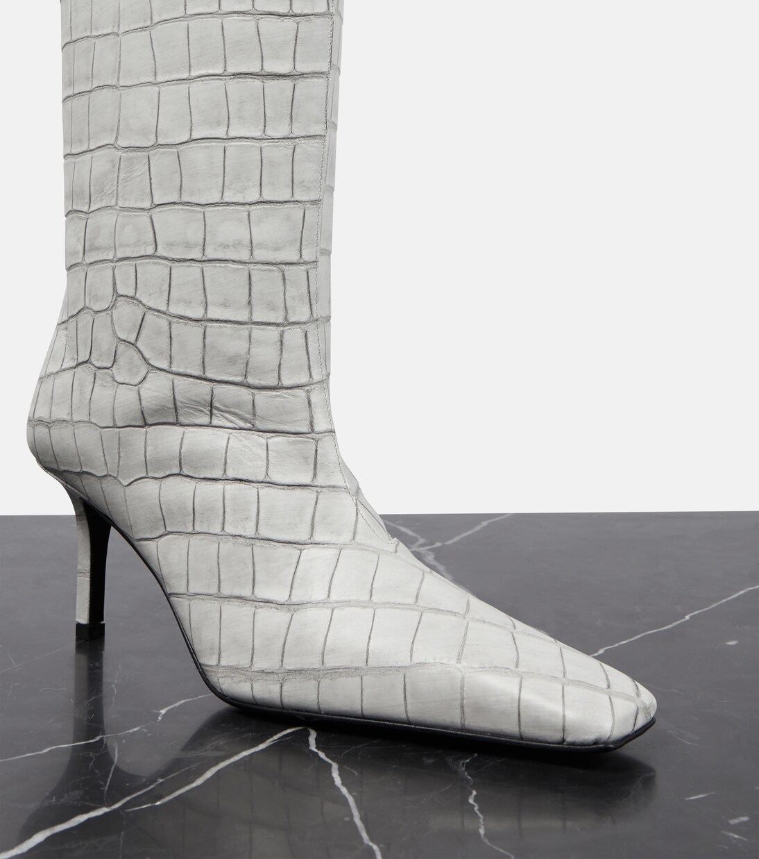 Botas altas de piel grabada | Acne Studios
