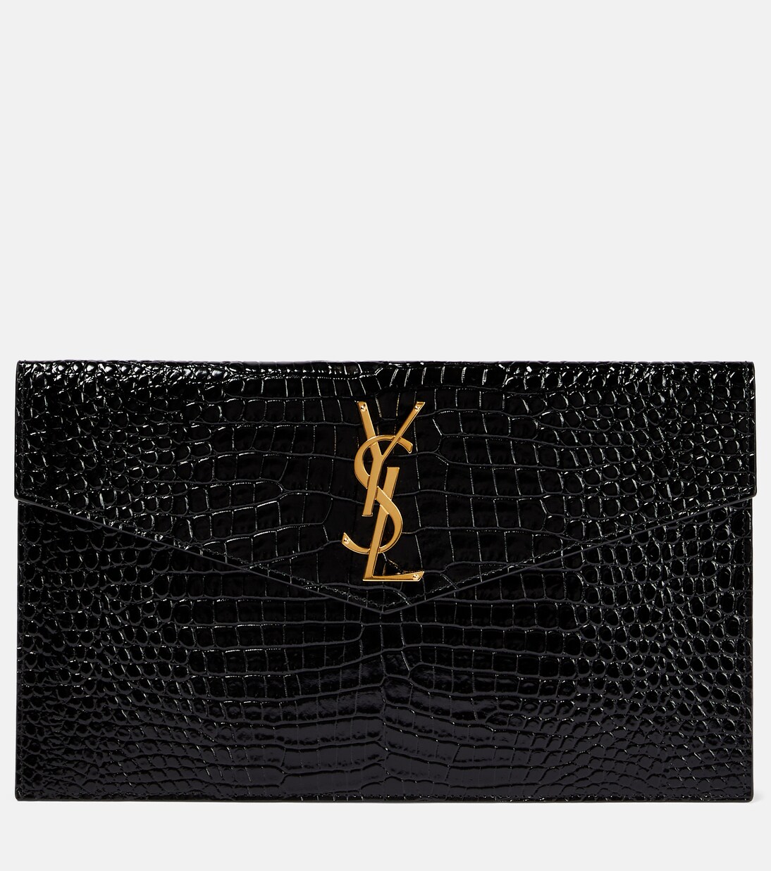 Uptown patent leather clutch | Saint Laurent