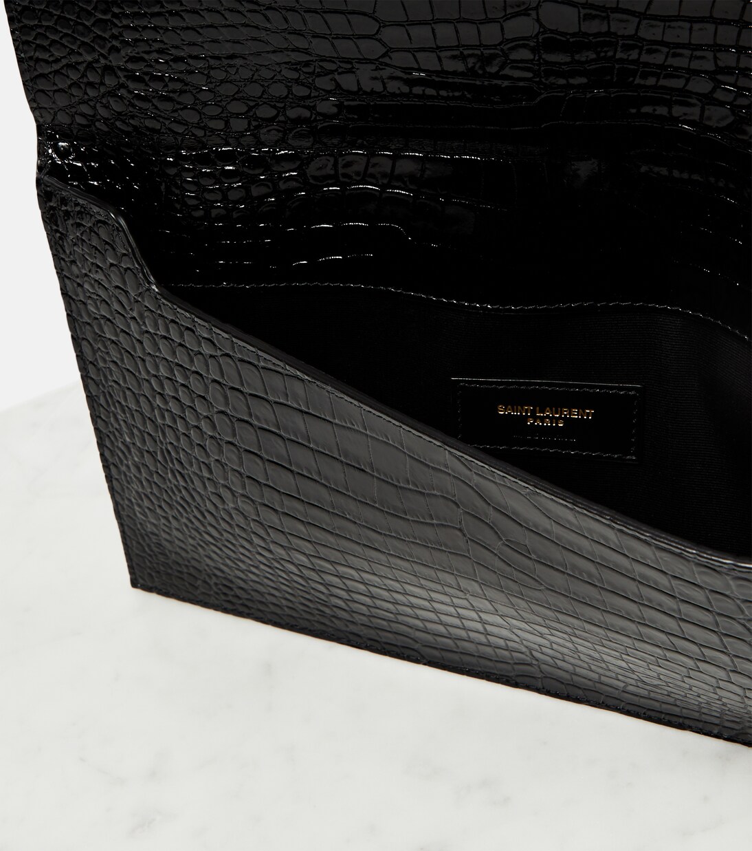 Uptown patent leather clutch | Saint Laurent