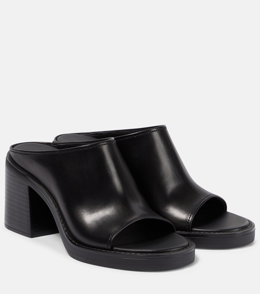 Leather mules | Miu Miu