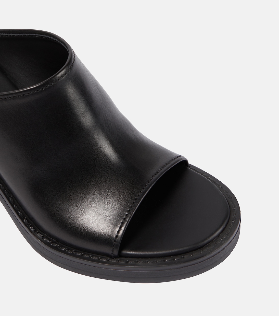 Leather mules | Miu Miu