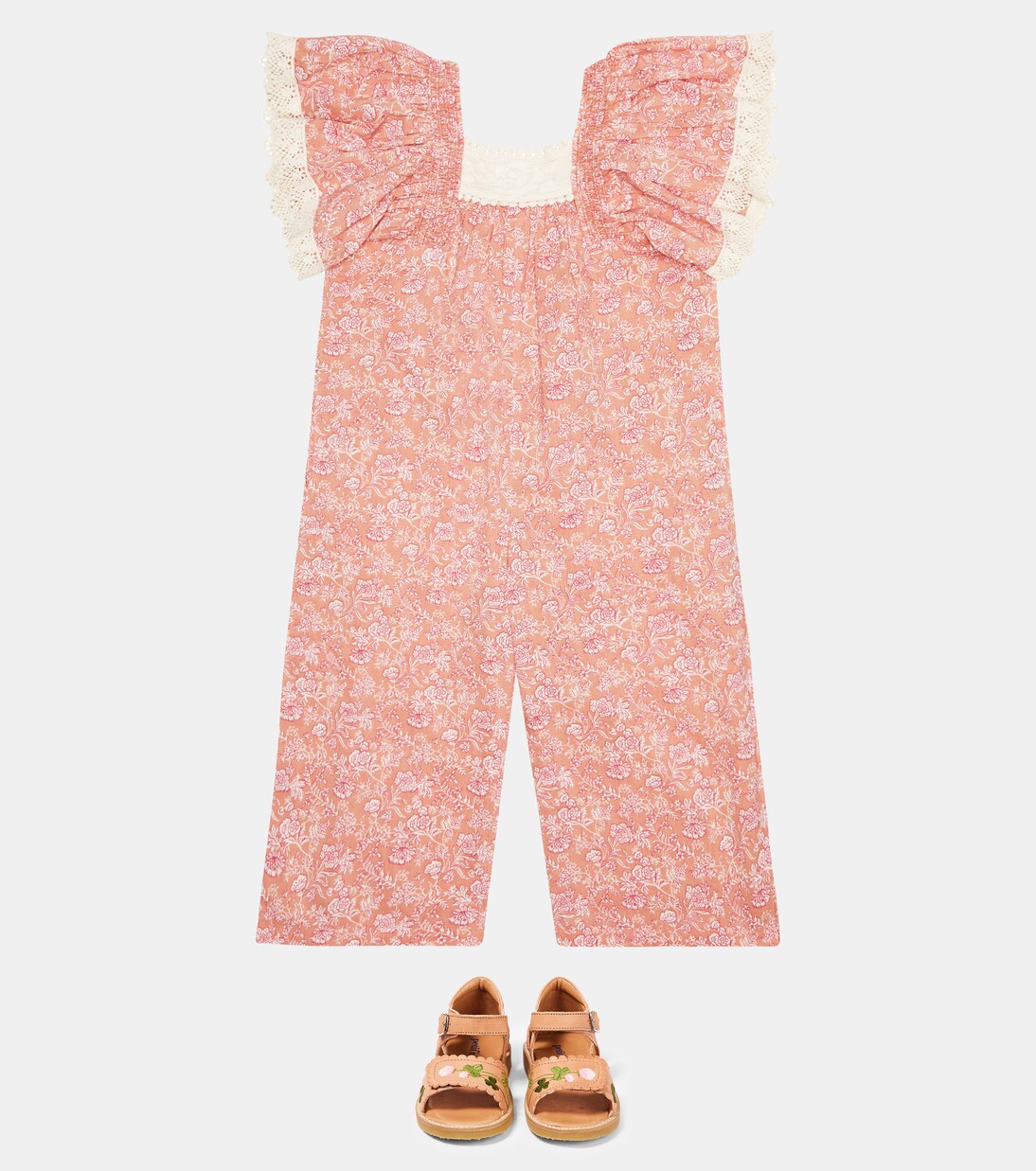 Irene floral cotton jumpsuit | Louise Misha