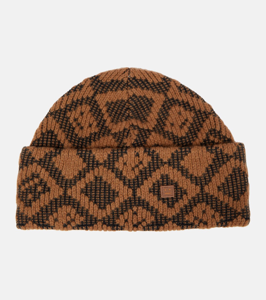 Face Tiles cotton and wool beanie | Acne Studios