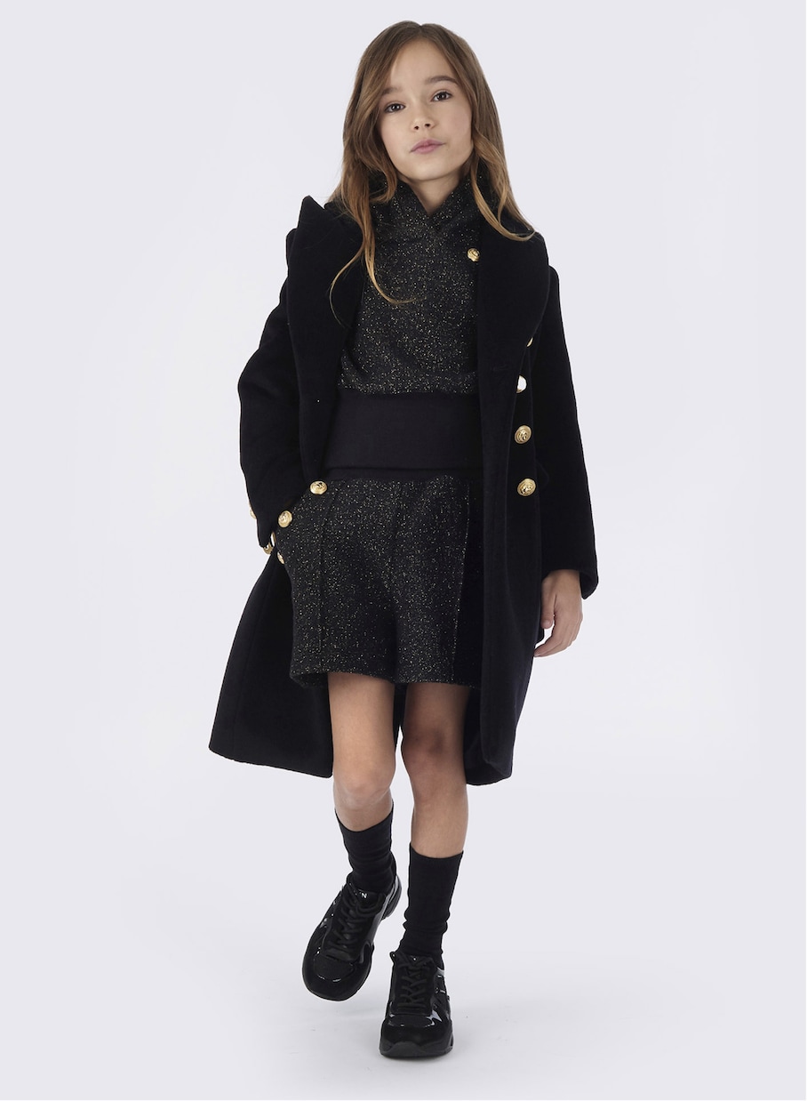 Wool and mohair coat | Balmain Kids