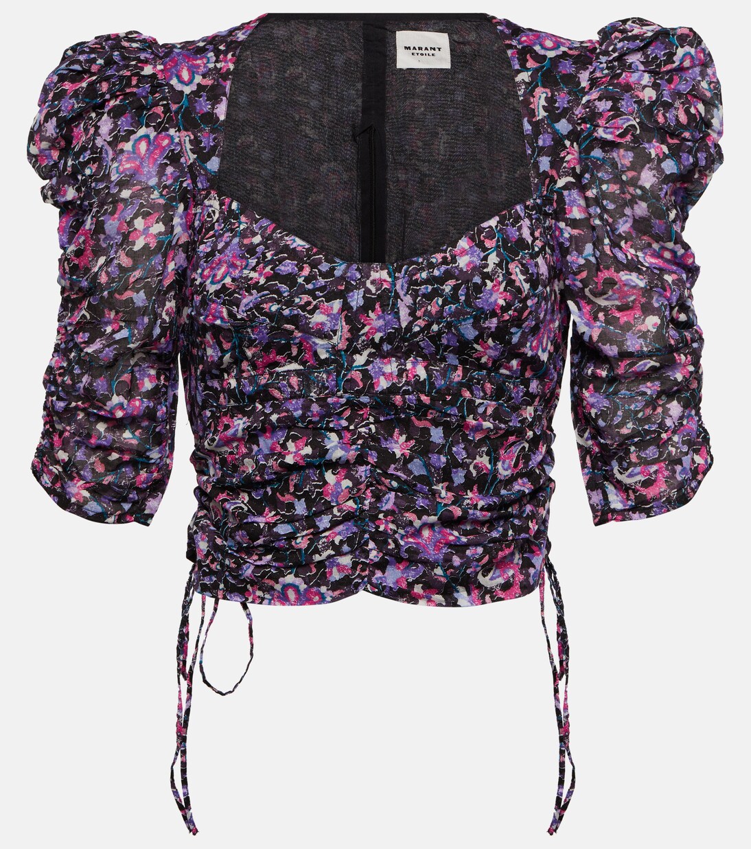 Galaor floral cotton crop top | Marant Etoile