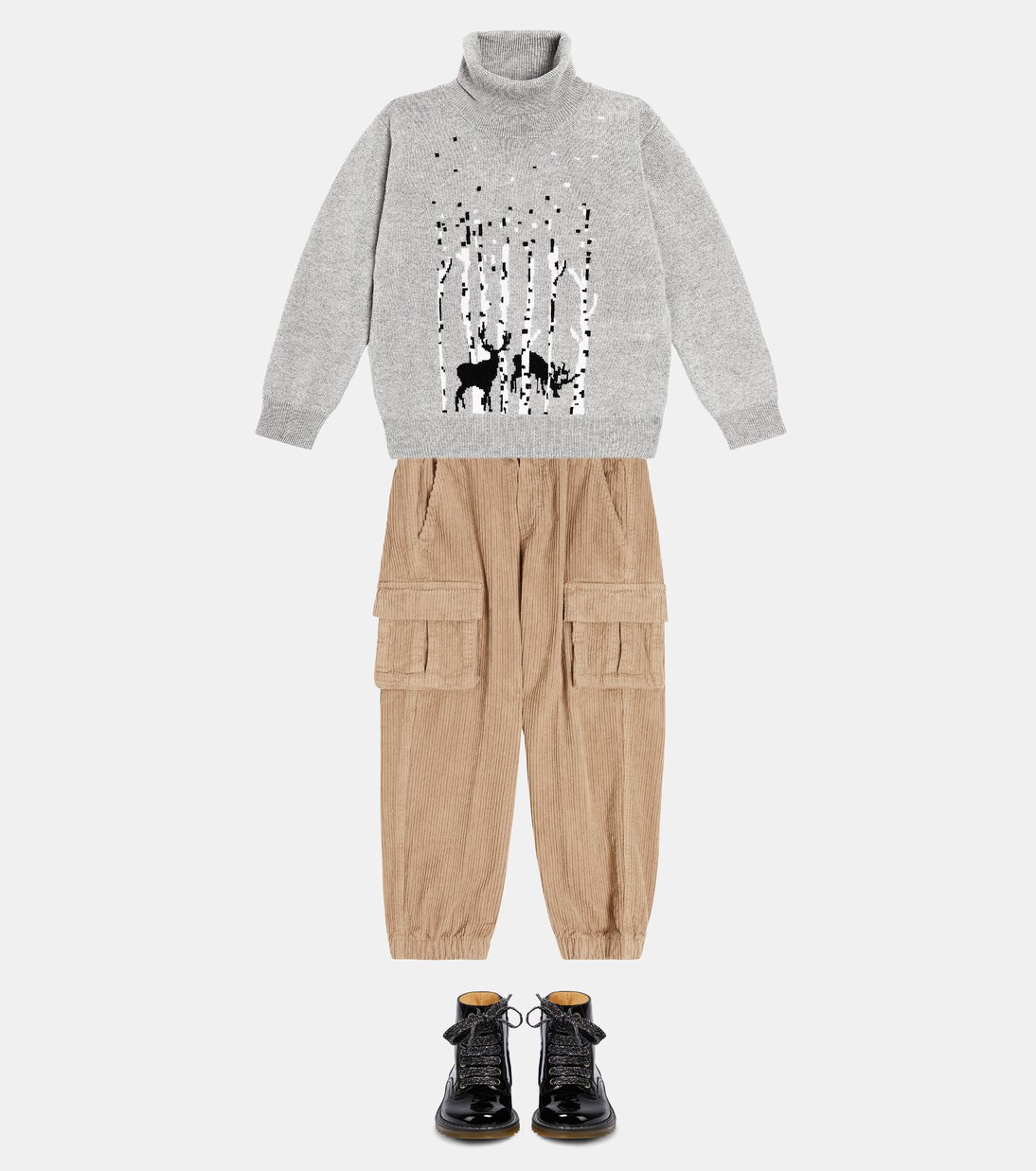 Cotton corduroy cargo pants | Il Gufo