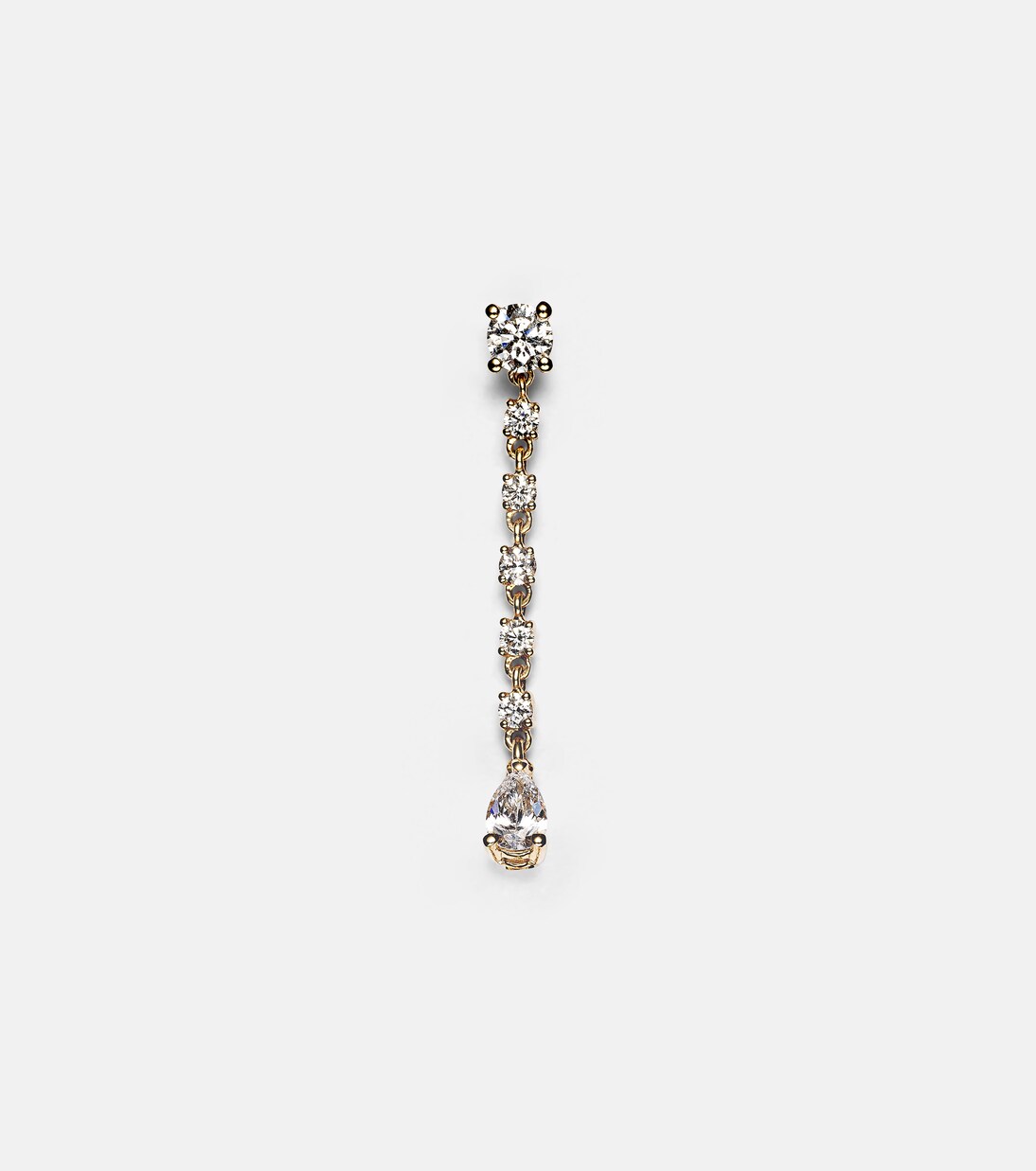 Olivia 18kt gold single earring with diamonds | Anita Ko
