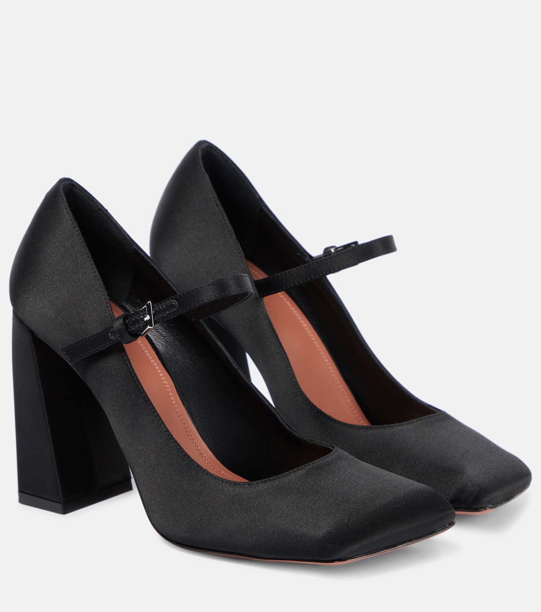 Pumps Charlotte 95 aus Satin | Amina Muaddi