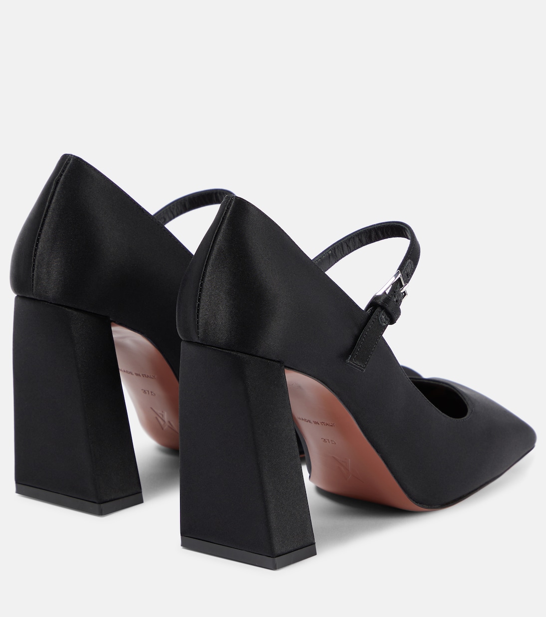 Pumps Charlotte 95 aus Satin | Amina Muaddi