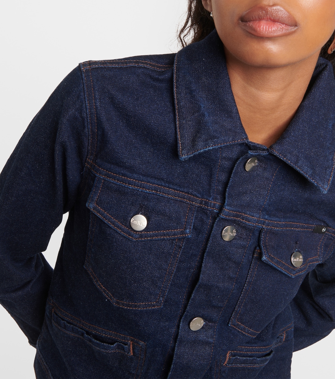 x EmRata Jerrie denim jacket | AG Jeans