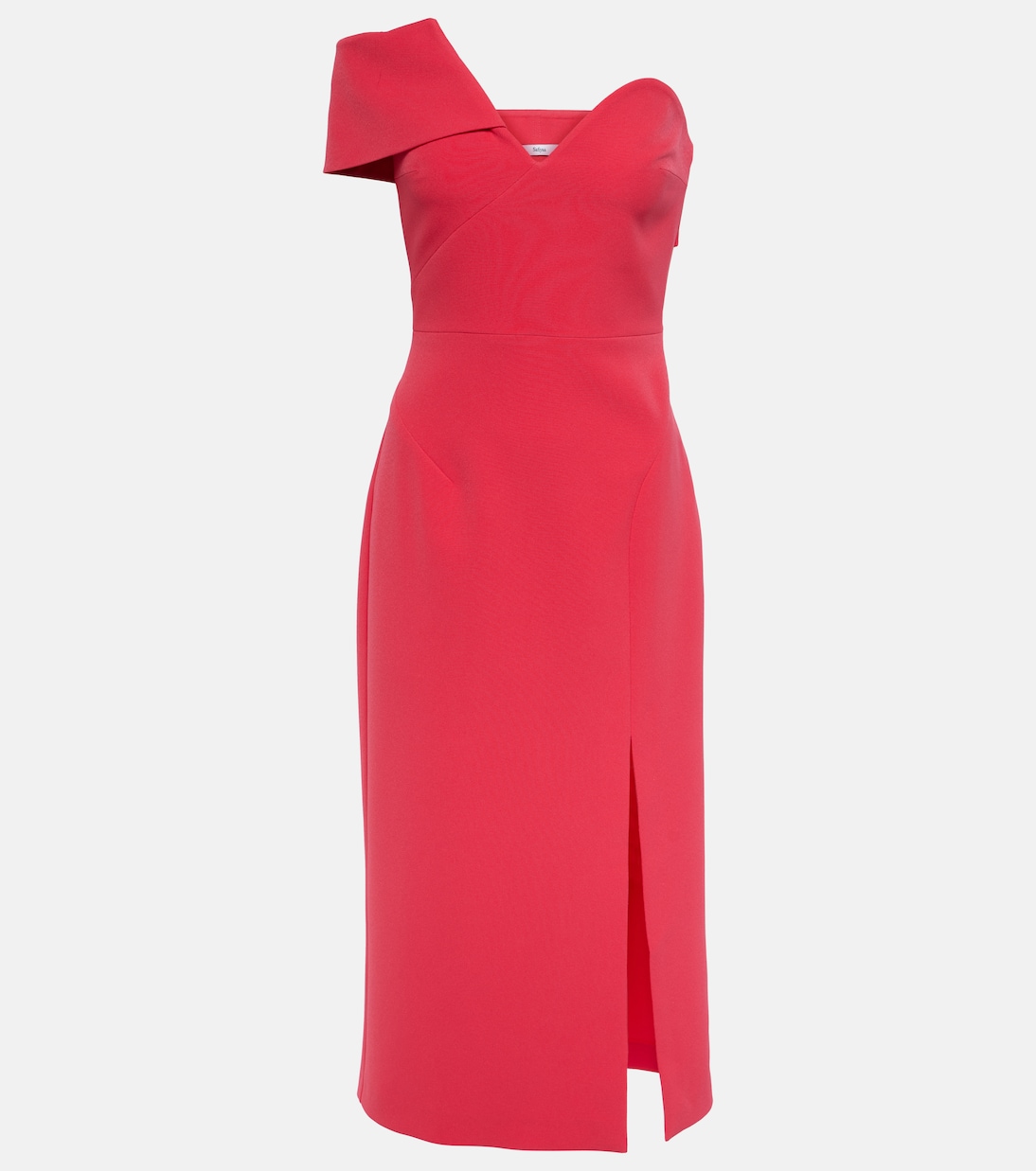 Robe midi Opal en crêpe | Safiyaa