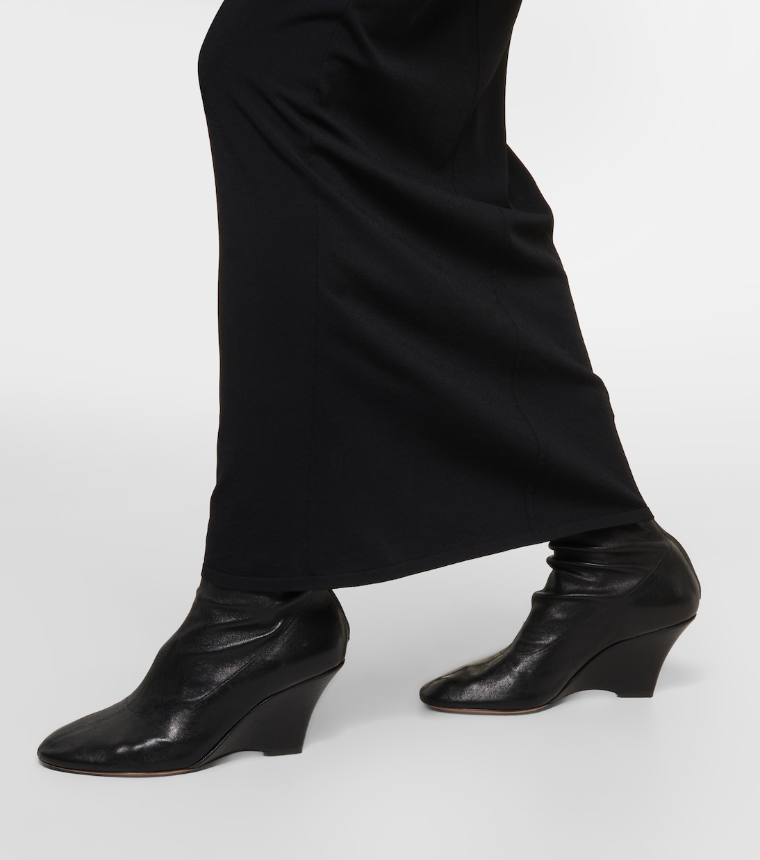 Apollo wedge leather ankle boots | Khaite