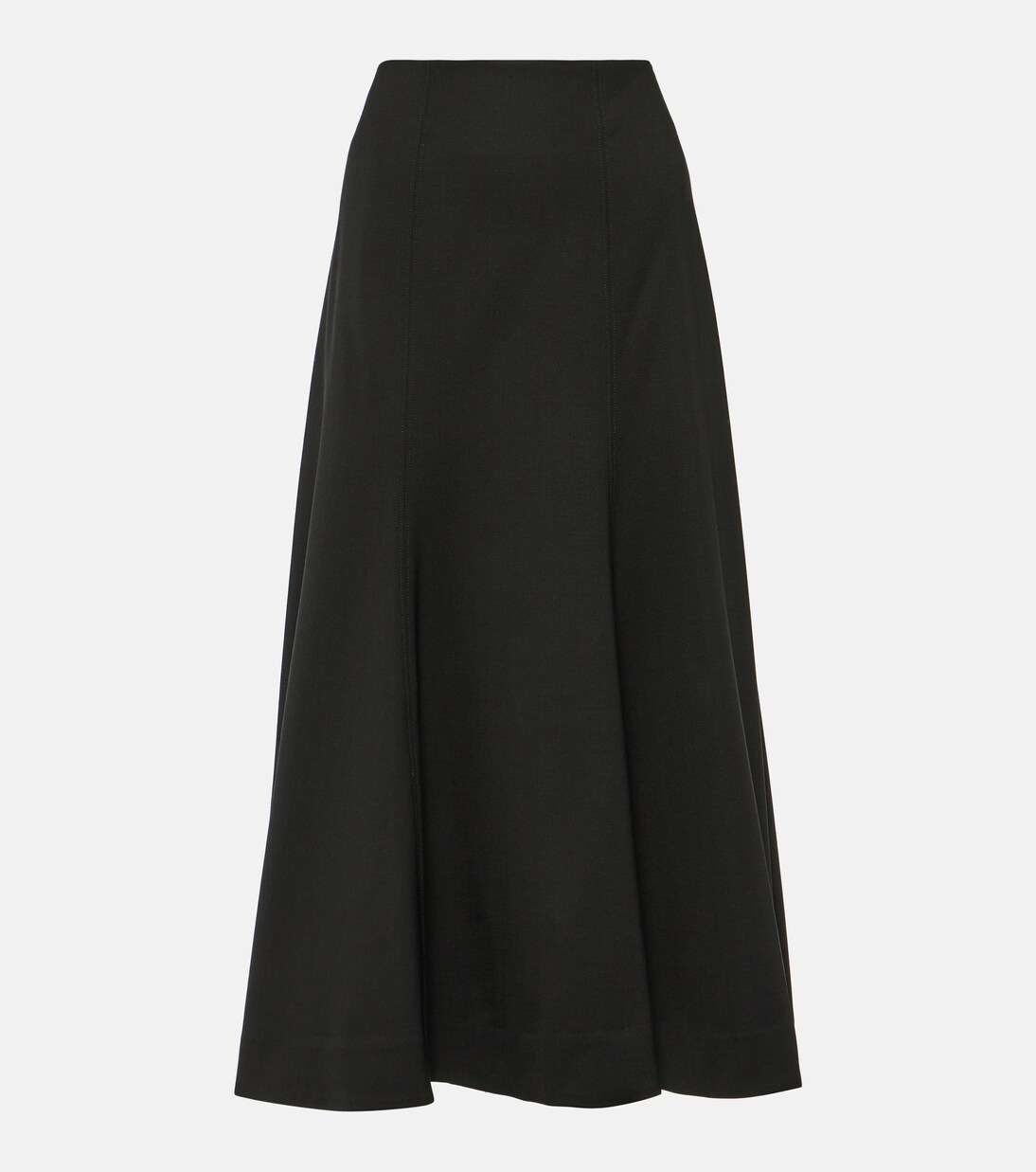 Wool-blend midi skirt | CO