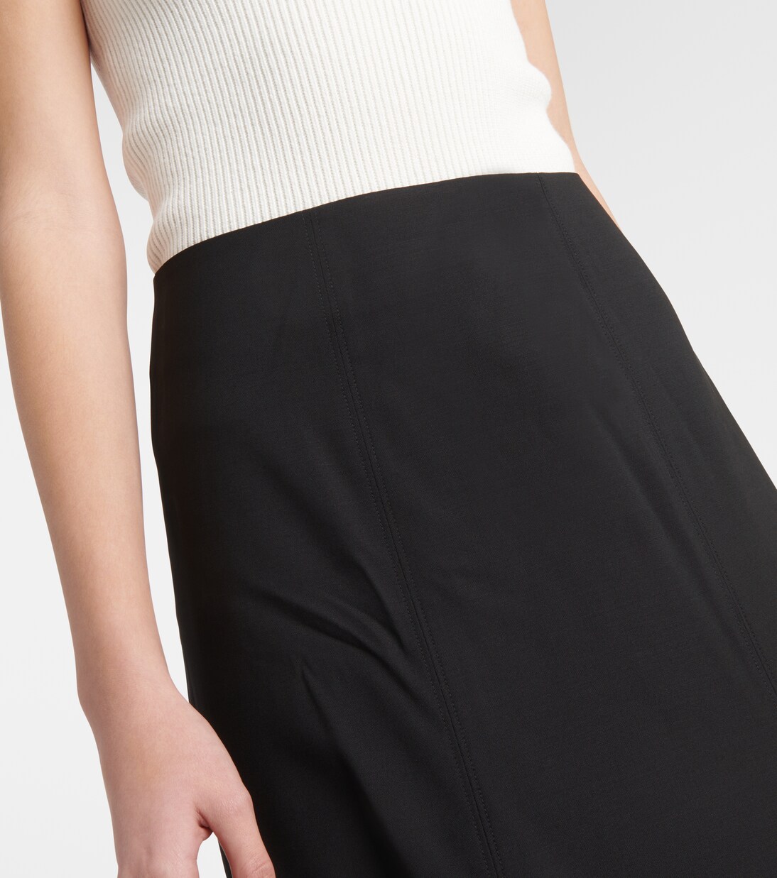 Wool-blend midi skirt | CO