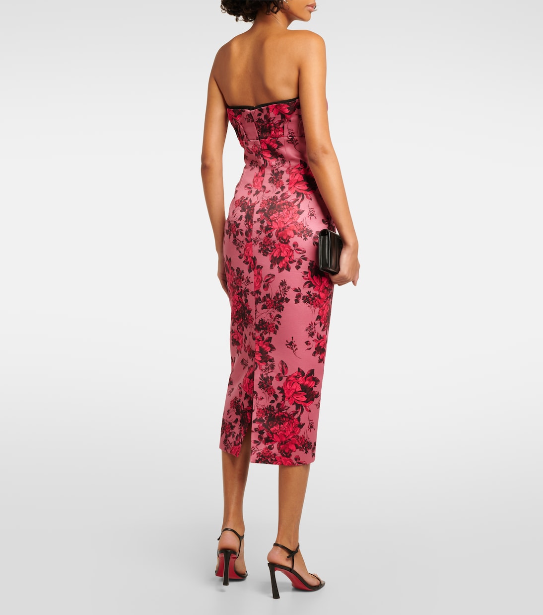 Robe midi Adalina à fleurs | Emilia Wickstead