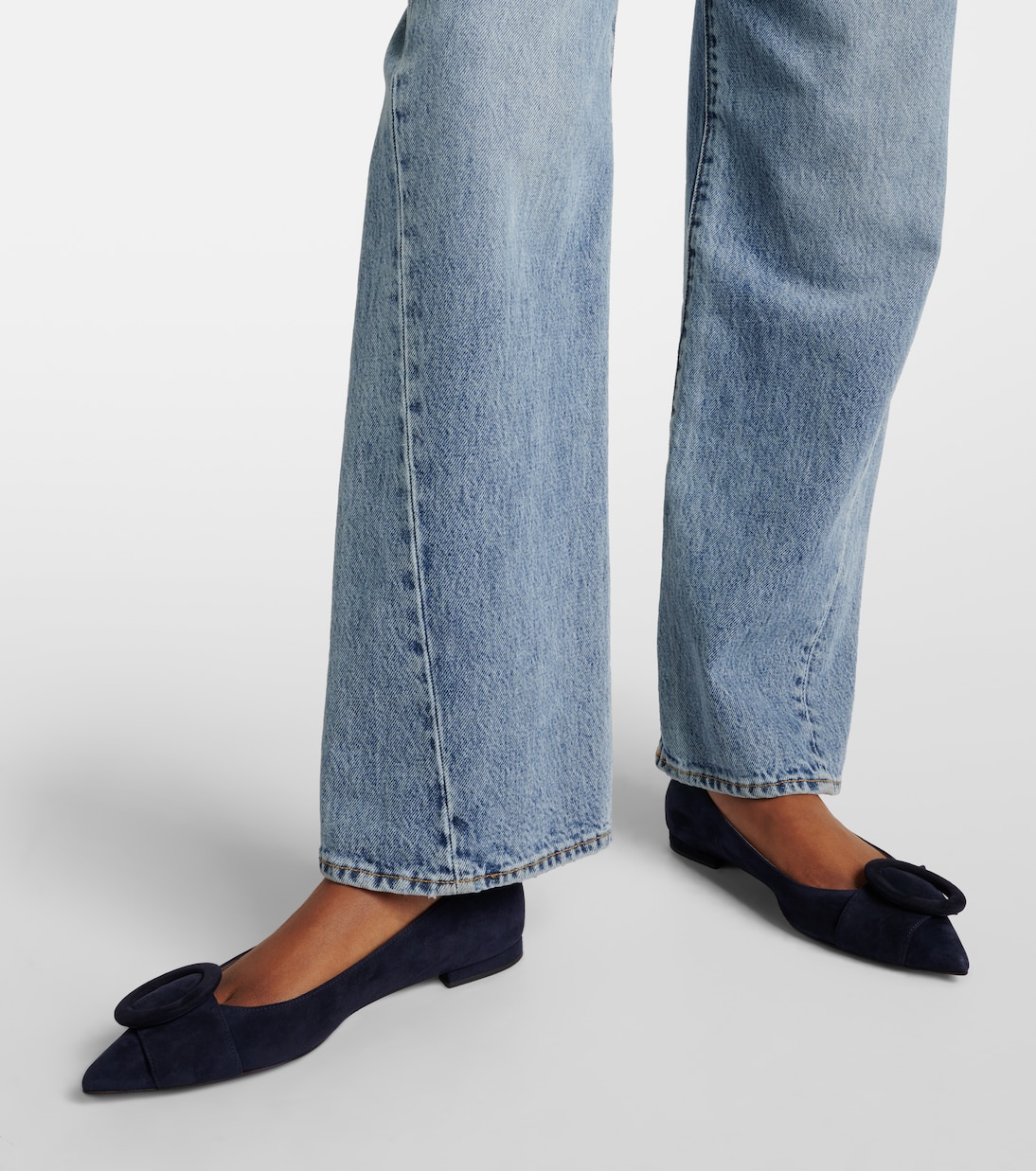 Camden suede ballet flats | Gianvito Rossi