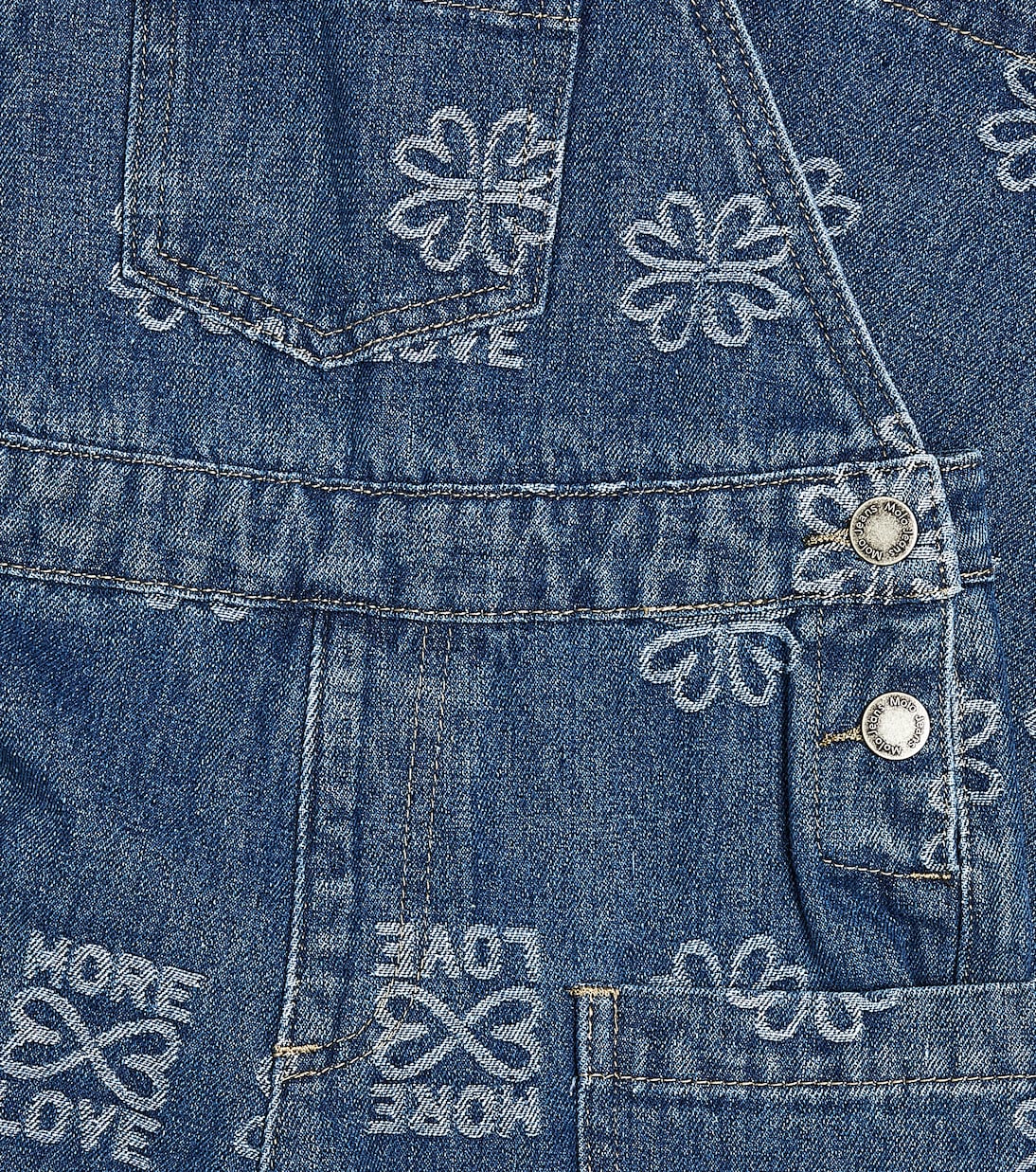 Amber embroidered denim overalls | Molo