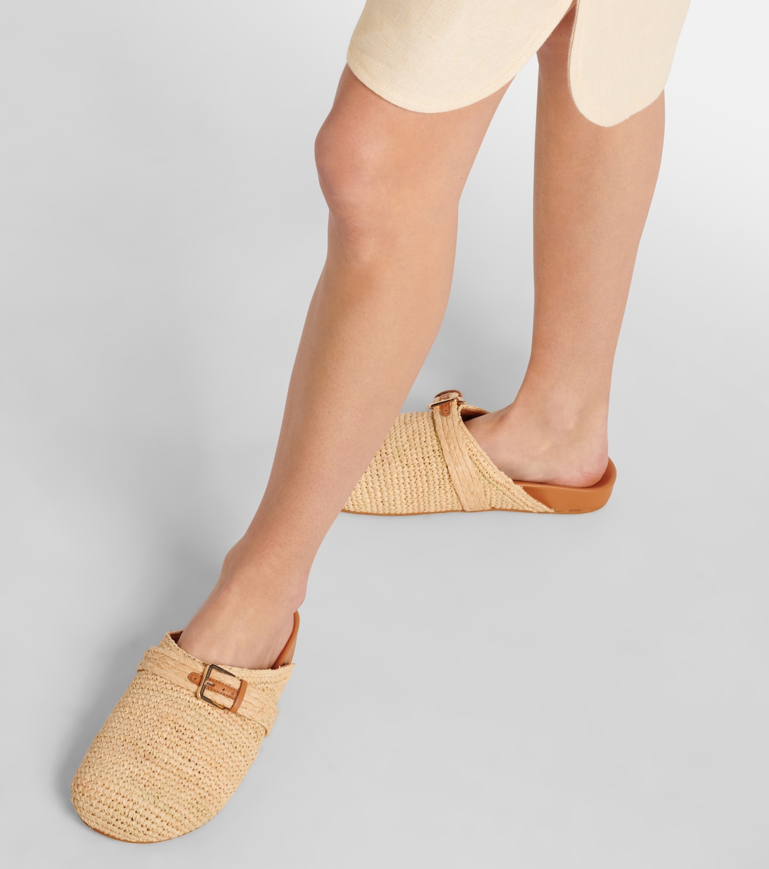 Quinta raffia mules | Clergerie