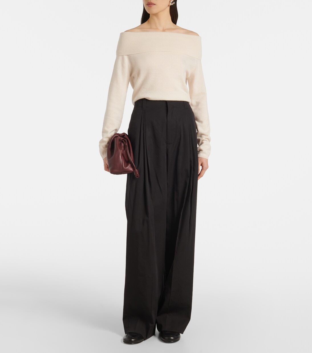 Off-Shoulder-Top aus Kaschmir | Jardin des Orangers