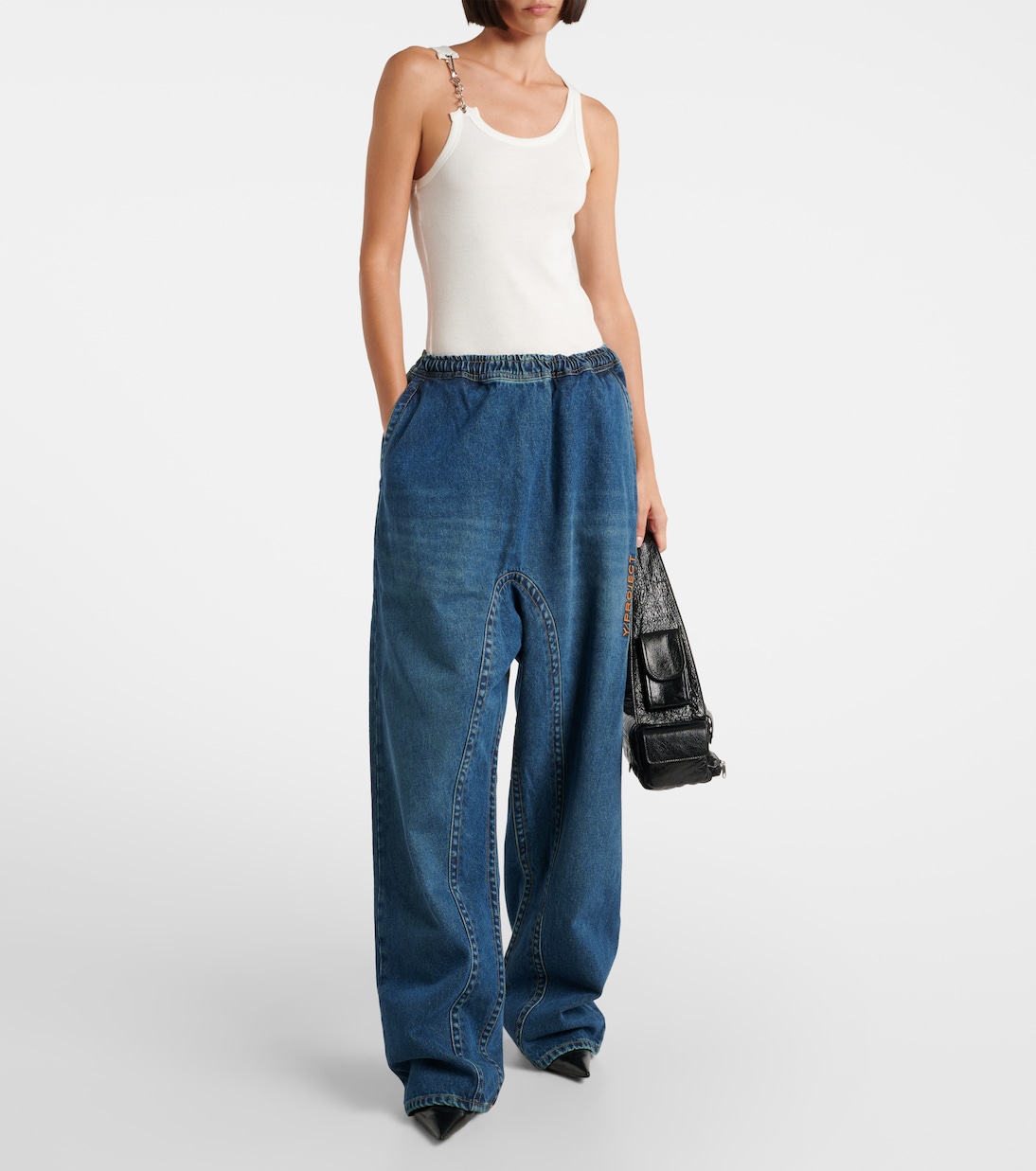 Logo low-rise wide-leg jeans | Y/Project