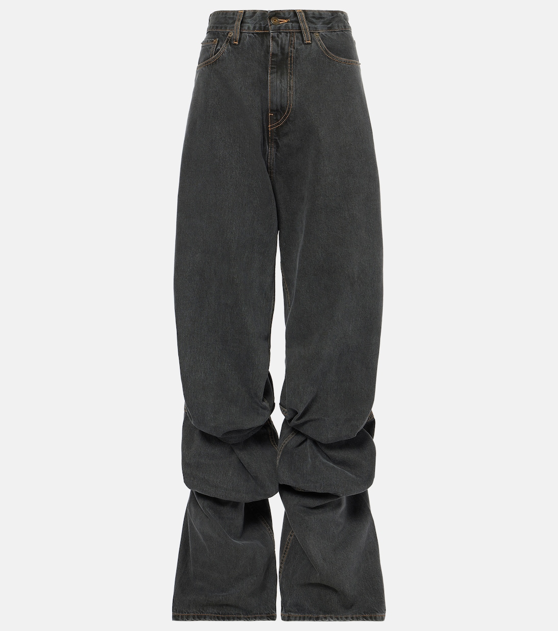 Wide-Leg Jeans Evergreen Draped Cuff | Y/Project