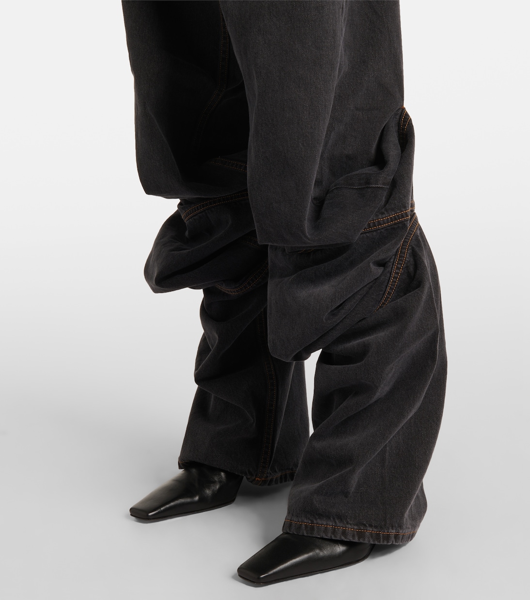 Wide-Leg Jeans Evergreen Draped Cuff | Y/Project