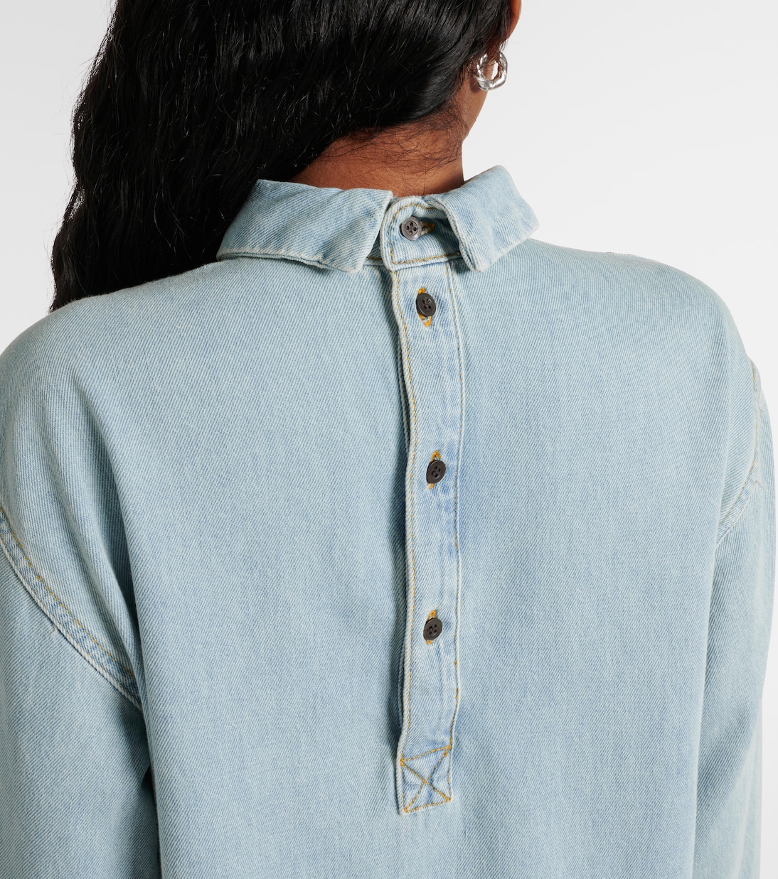 Top aus Denim | Dries Van Noten