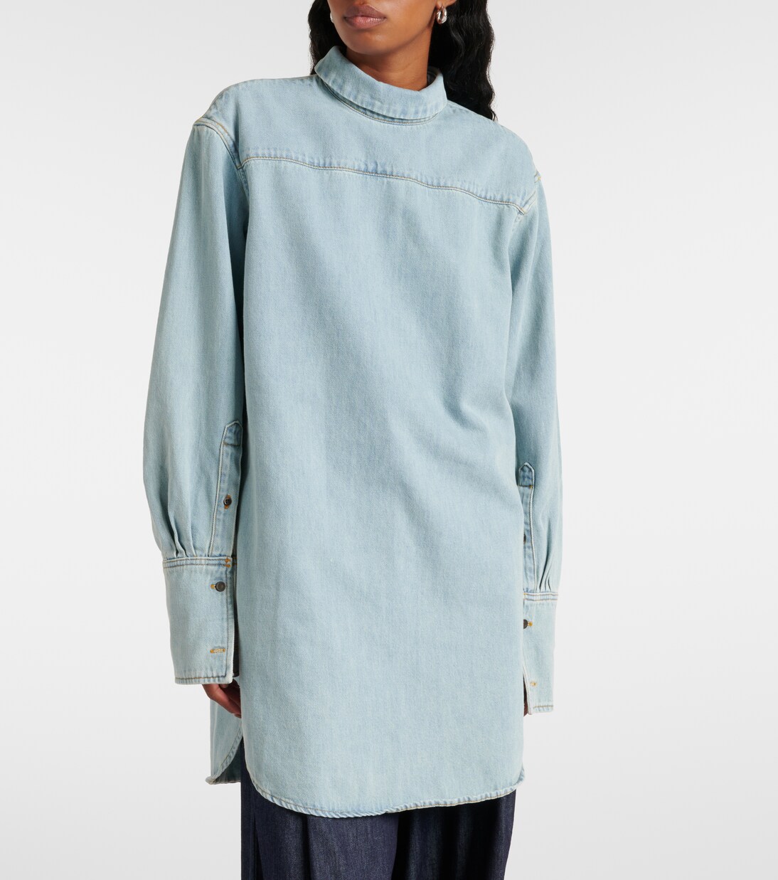 Top aus Denim | Dries Van Noten