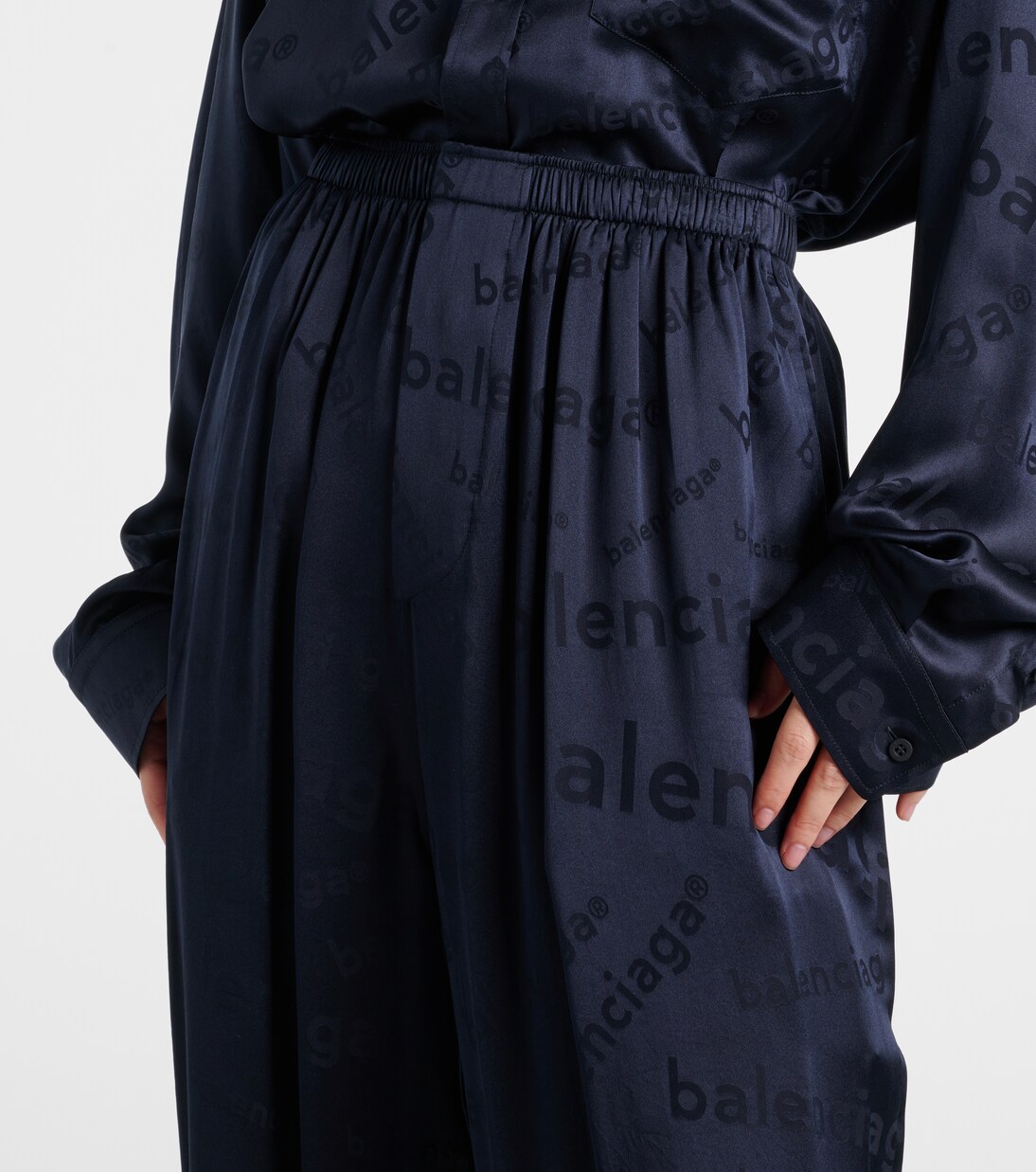 Weite Hose aus Seide | Balenciaga