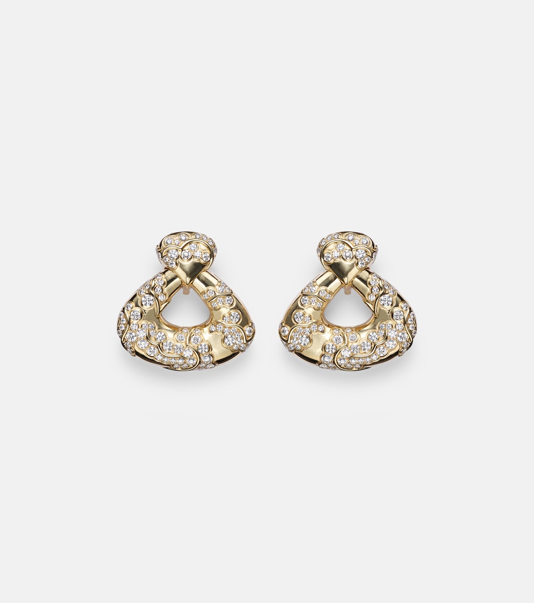 Annec 18kt gold earrings with diamonds | Marina B