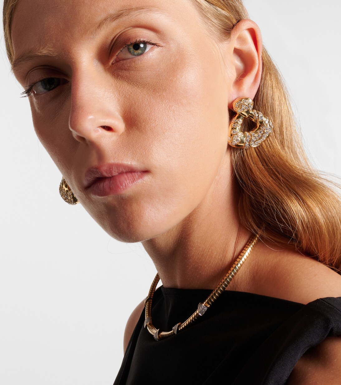 Annec 18kt gold earrings with diamonds | Marina B