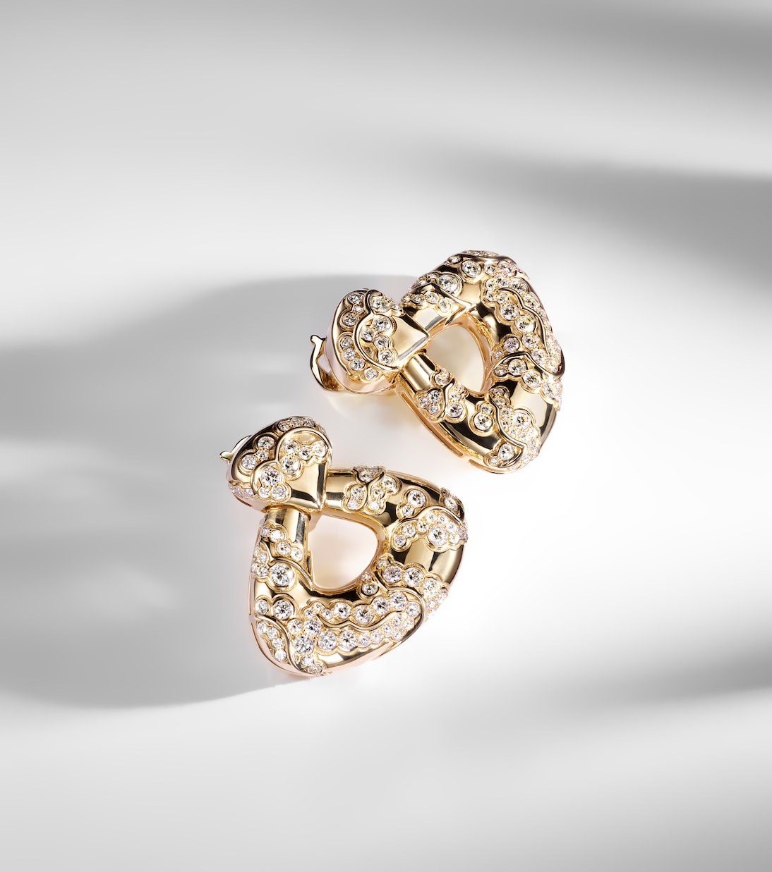Annec 18kt gold earrings with diamonds | Marina B
