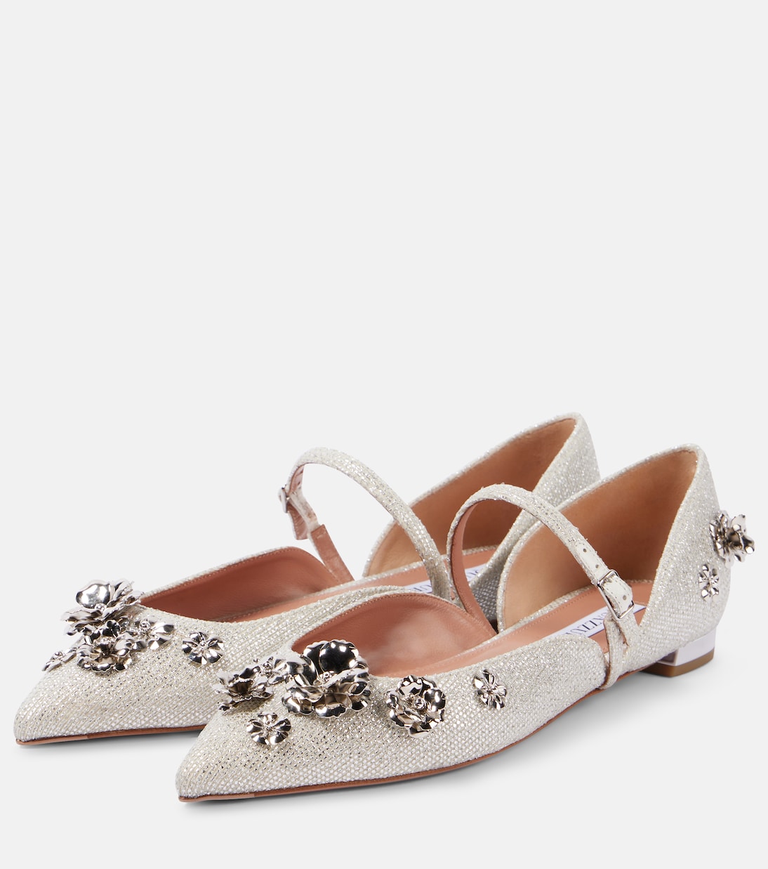 Bloom embellished ballet flats | Aquazzura