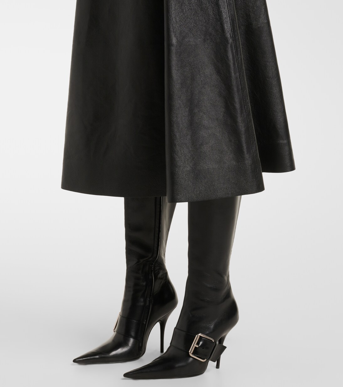 Midirock aus Leder | Balenciaga
