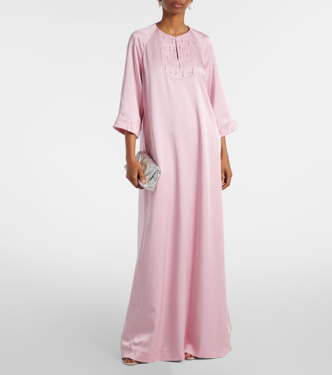 Robe longue Arles en satin | Emilia Wickstead