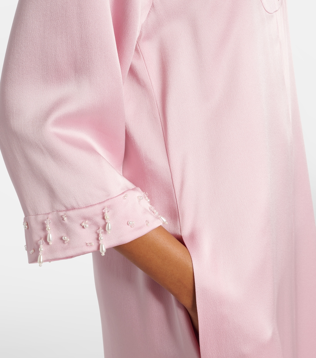 Robe longue Arles en satin | Emilia Wickstead