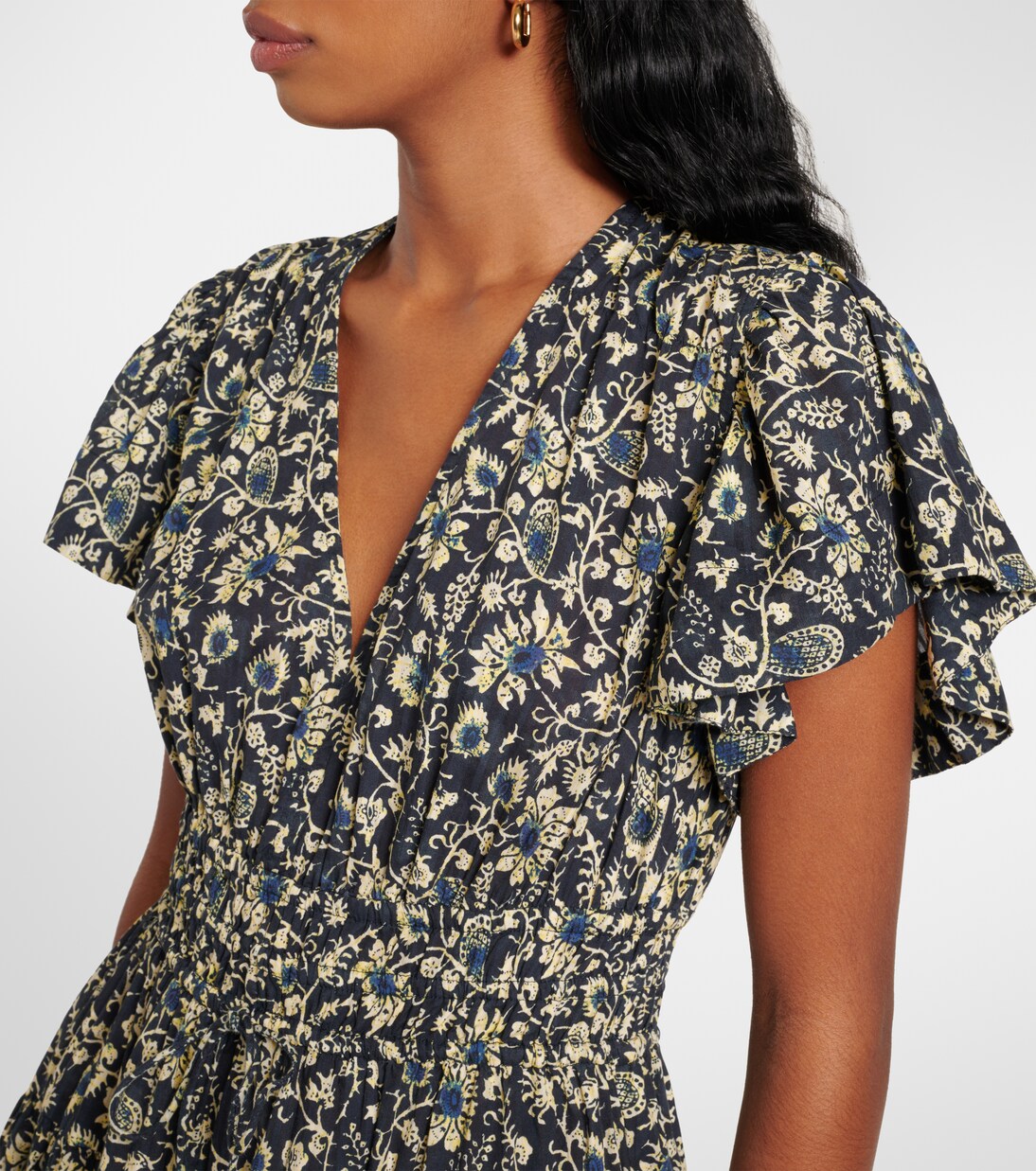 Robe midi Lyria en coton mélangé | Ulla Johnson