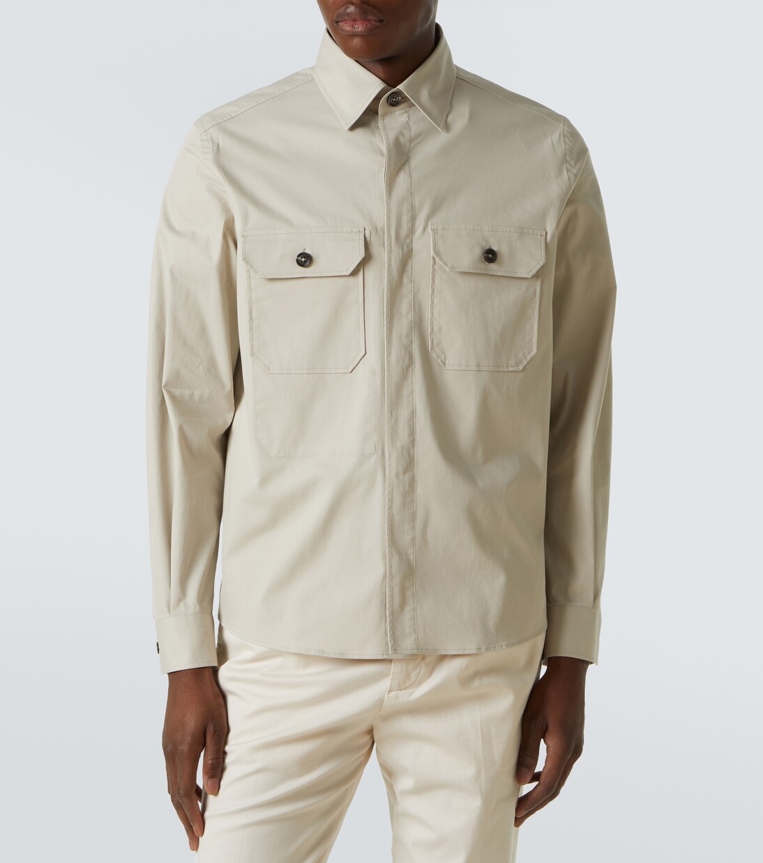 Hemdjacke aus einem Baumwollgemisch | Zegna