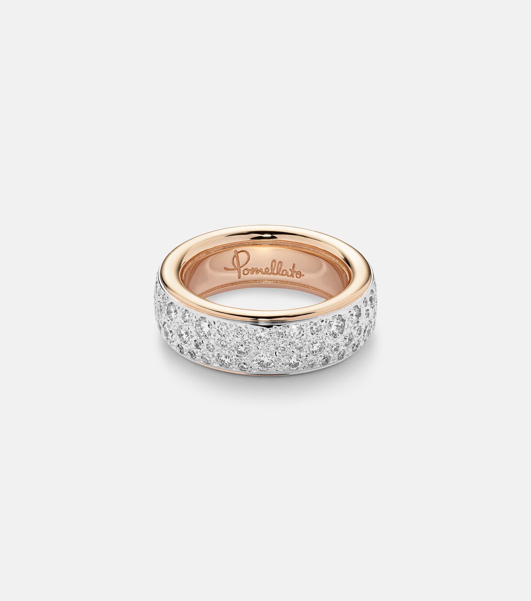 Iconica 18kt rose gold ring with diamonds | Pomellato