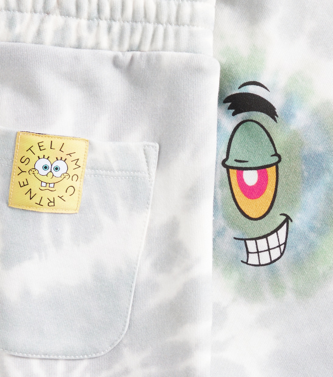 x SpongeBob tie-dye cotton jersey shorts | Stella McCartney Kids