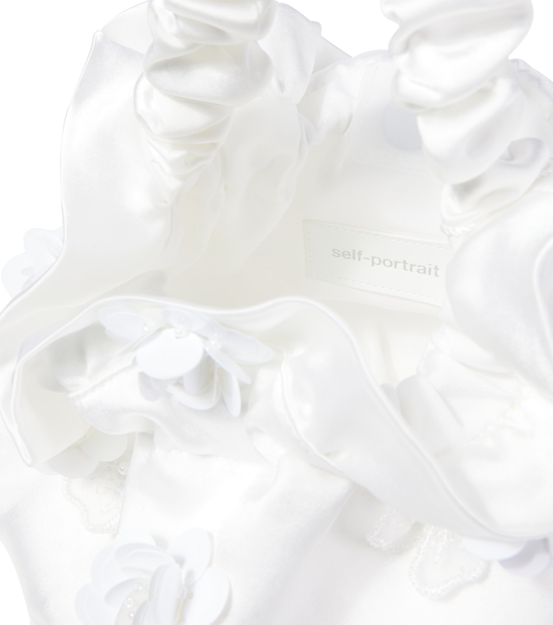 Floral-appliqué shoulder bag | Self-Portrait Kids